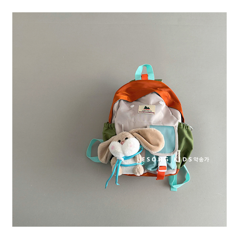 Unisex ranac od platna s zrnatim jastučnim naramenicama, moderan stil, pamuk unutrašnja podstava, uzorak: slova