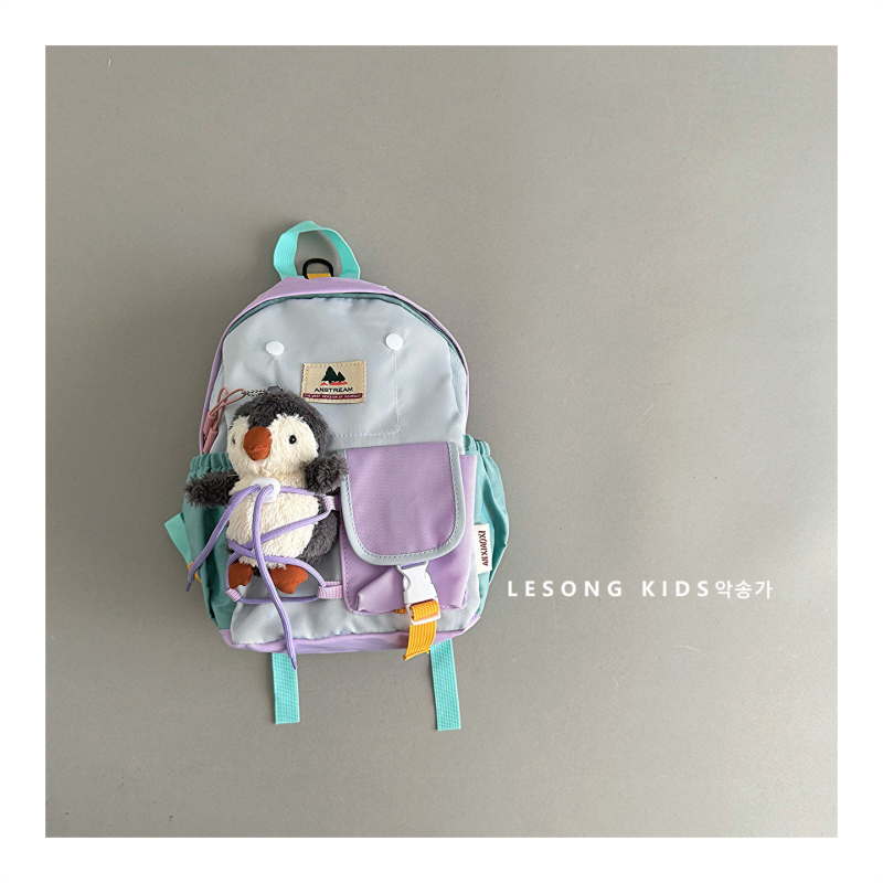 Unisex ranac od platna s zrnatim jastučnim naramenicama, moderan stil, pamuk unutrašnja podstava, uzorak: slova