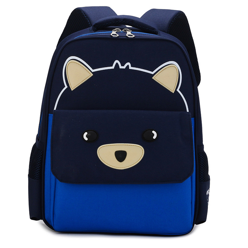 Rucsac pentru grădiniță cu logo imprimat, stil coreean, material Oxford respirabil, bretele curbate, model anime