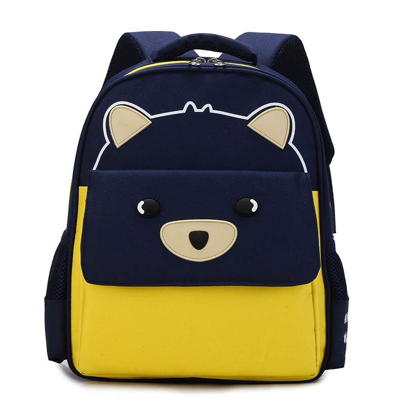 Rucsac pentru grădiniță cu logo imprimat, stil coreean, material Oxford respirabil, bretele curbate, model anime