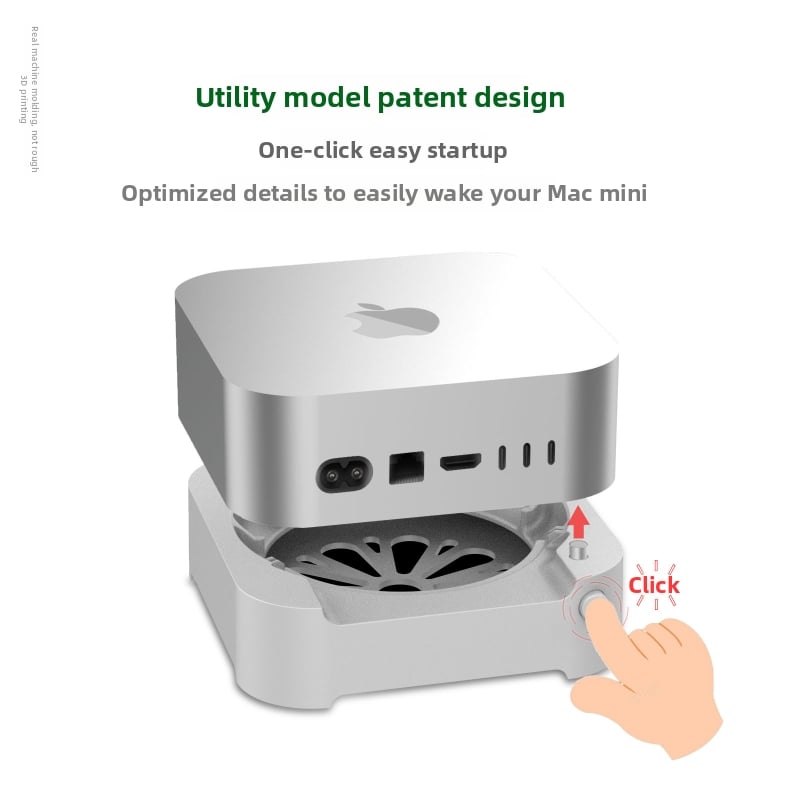 Mac Mini M4 stojan — prachu odolný, účinné odvádzanie tepla, čistenie prachu, prenosný