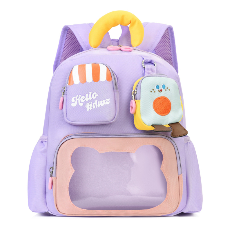 Cloudslove Dječji ruksak za vrtić s crtanim likovima, Oxford tkanina, vodootporan, zakrivljene naramenice, uzrast 3–6