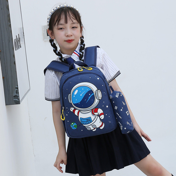 Ruksak za vrtić, velik kapacitet, najlon materijal, prozračan, ultralak, svemirski uzorak