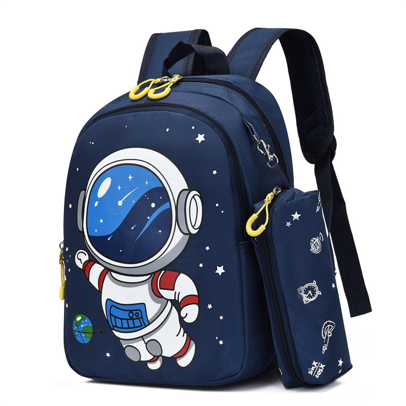 Ruksak za vrtić, velik kapacitet, najlon materijal, prozračan, ultralak, svemirski uzorak