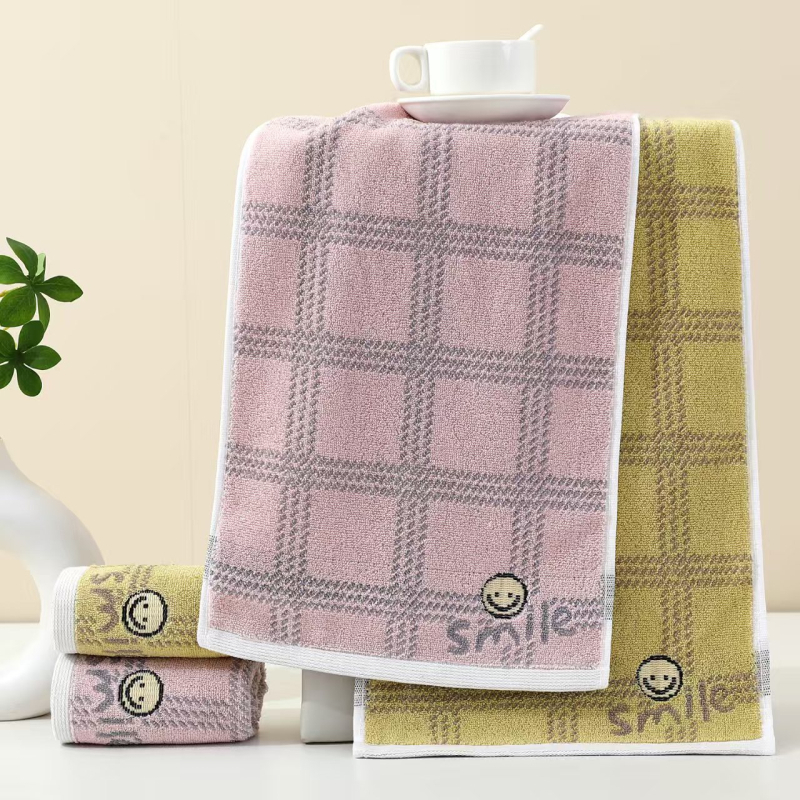 Dječji ručnik za lice od 100% pamuka, mekan i upija, 32S pređa, Jacquard tkanina, 50-80 g, karikaturni uzorak