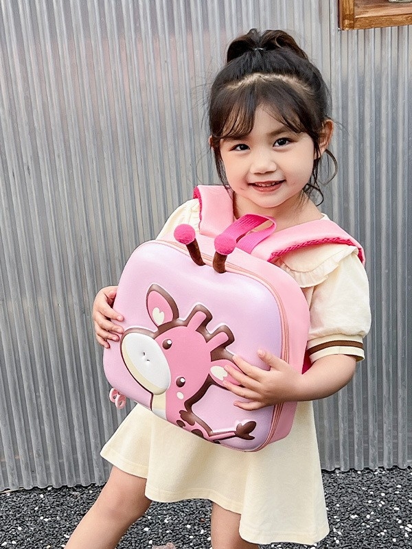 Rucsac pentru copii din EVA, design cerb, unisex, rucsac școlar drăguț, impermeabil, ultraușor, antibacterian, protecție a coloanei vertebrale