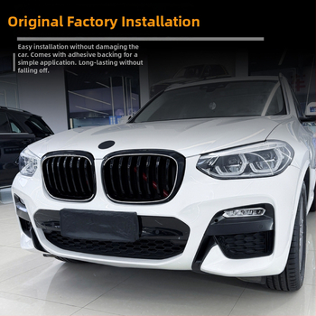 Grilă frontală LED pentru BMW X3 G01/X4 G02 (2018–2022), ABS plastic, montaj în bara, iluminare LED