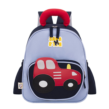 Torba za predškolu s motivom automobila, najlon, vodootporna, zakrivljene naramenice, unisex