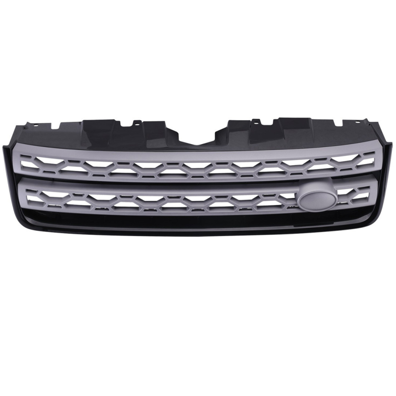Decorare grilă centrală cu plasă de ventilație pentru Range Rover Discovery Sport, ABS Plastic, Montaj pe bara de protecție, 2015-2019