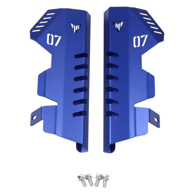 Metalna zaštita hladnjaka za Yamaha MT-07 / FZ-07, set lijeva i desna zaštita, montaža na hladnjak, kompatibilno s modelima 2013–2017, brenda S2R