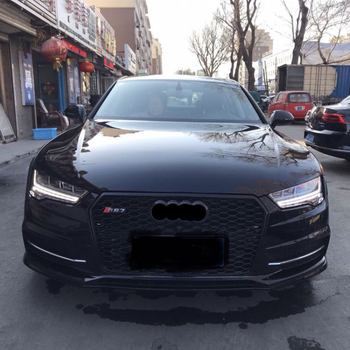 Audi A7 S7 Grilă frontală cu celule fagure, ABS plastic, montaj pe bara, compatibilă cu 2016-2018