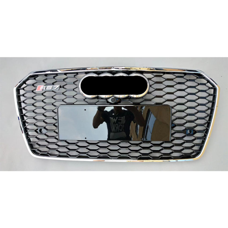 Audi A7 S7 Grilă frontală cu celule fagure, ABS plastic, montaj pe bara, compatibilă cu 2016-2018