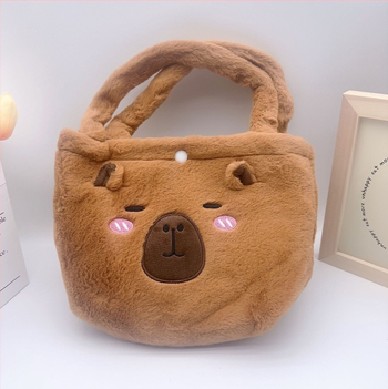 Плюшена кукла — козина от заек, PP памучен пълнеж, OEM персонализирано лого, аксесоар за детска раница