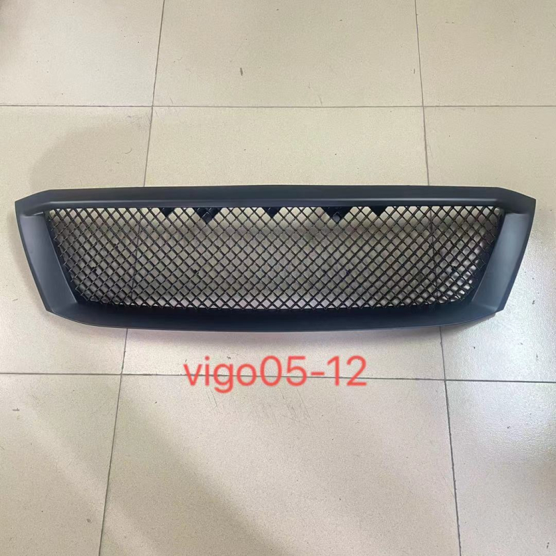 Grilă radiator cu plasă pentru Toyota Hilux Vigo, 05-14, ABS plastic, DUKE4WD