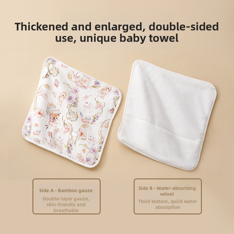 Prosop de față pentru bebeluși – bumbac + fibre, 40 buc., imprimare, țesătură simplă, 50–80 g