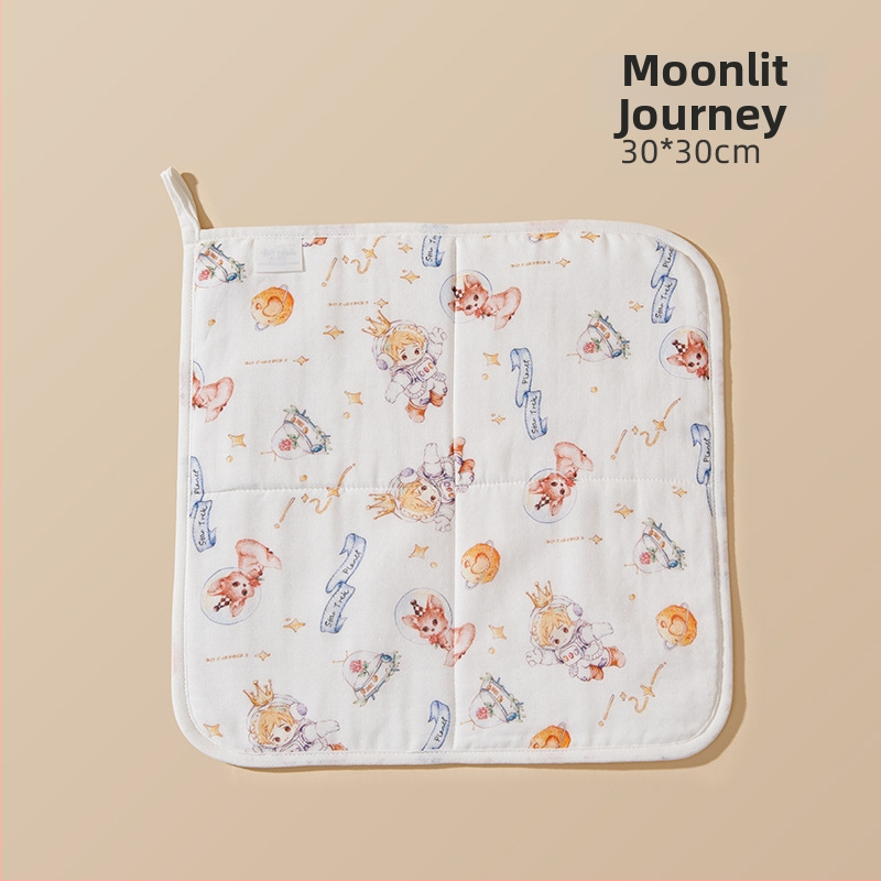 Prosop de față pentru bebeluși – bumbac + fibre, 40 buc., imprimare, țesătură simplă, 50–80 g