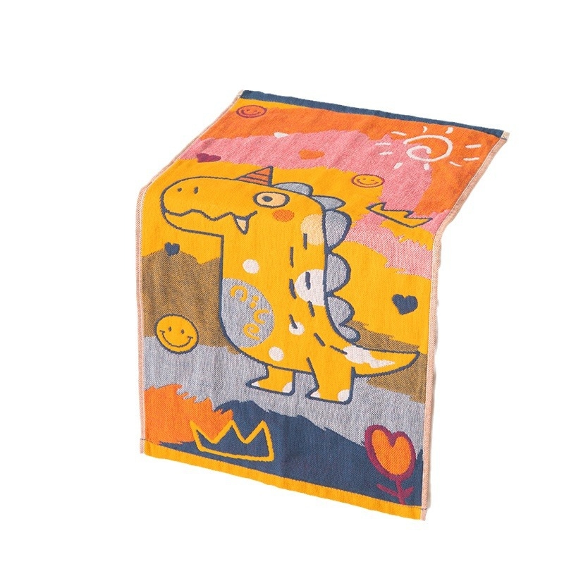 Βρεφική πετσέτα προσώπου από 100% βαμβάκι, κομμένο νήμα, Jacquard ύφανση, 40 g, απορρόφηση 5–10 s