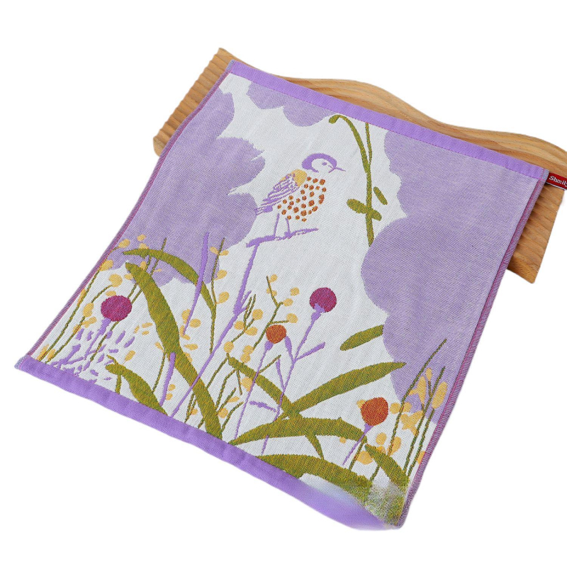 Βρεφική πετσέτα προσώπου από 100% βαμβάκι, κομμένο νήμα, Jacquard ύφανση, 40 g, απορρόφηση 5–10 s