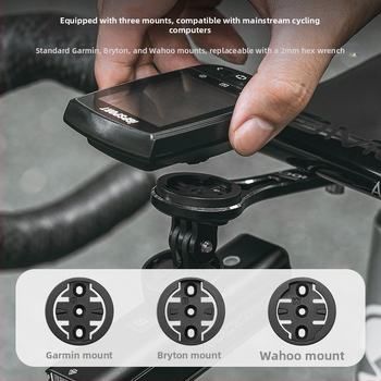 ROCKBROS Suport integrat ghidon pentru bicicletă de drum – montaj pentru computer de bicicletă, extensie lampă și bază pentru cameră de acțiune | Material: aliaj de aluminiu; Brand: ROCKBROS; Unisex