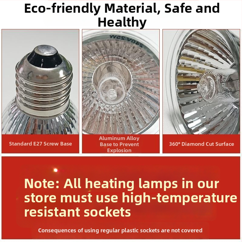 Termostatická ohrievacia lampa pre chov hydiny – pre prepelice, mláďatá a papagájov