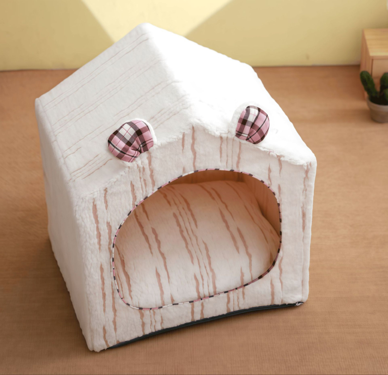 Τέντα για γάτες — Ins στυλ, κλειστή εσωτερική βίλα γάτας, ύφασμα από βελούδο λαγου και Judy corduroy