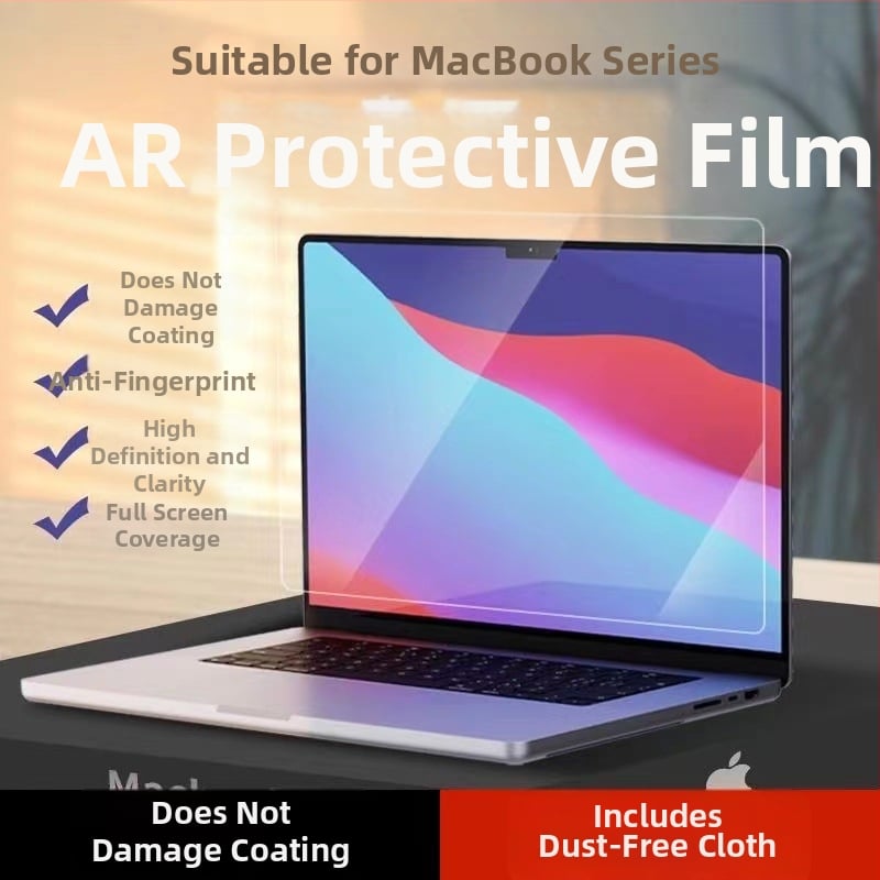 Apple MacBook kijelzőfilm, matt és átlátszó, OEM, 200 g