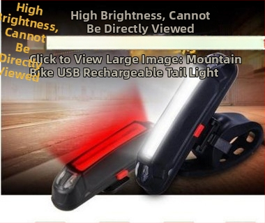 Yating USB зареждаща се задна светлина за велосипед за планински велосипеди с LED предупредителна светлина