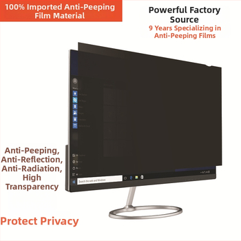 Adatvédelmi képernyővédő laptophoz és asztali számítógépekhez – Anti-Spy, Anti-kék fény, PET réteg, Kompatibilis Apple, Lenovo, HP, Huawei, Acer, LG