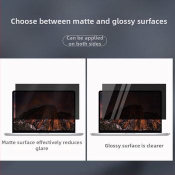 Adatvédelmi képernyővédő laptophoz és asztali számítógépekhez – Anti-Spy, Anti-kék fény, PET réteg, Kompatibilis Apple, Lenovo, HP, Huawei, Acer, LG