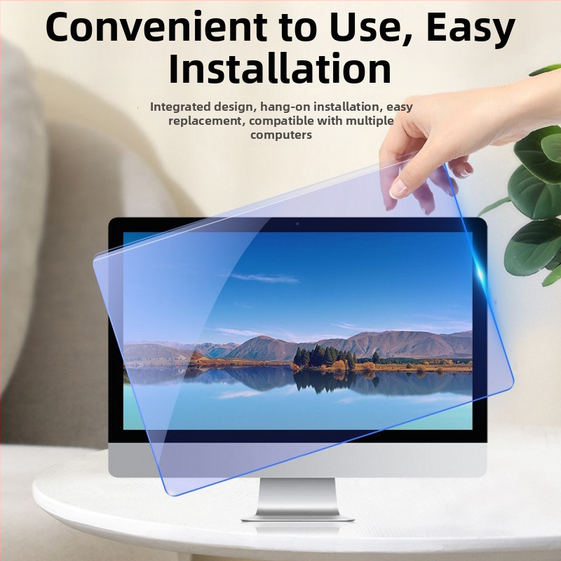 Akrilból készült függőleges képernyővédő kékfény-szűrő Apple notebook/monitorhoz – telepítés nélküli, akasztóval