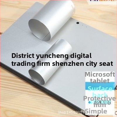 Microsoft Surface Go, Book 2, Book Pro 4/5/6 hátlapvédő fólia (PVC anyag, shell membrane típusú fólia)