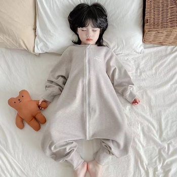 Бебешки цял гащеризон с дълги ръкави и стил на спящ чувал, Corduroy плат и зайче козина 71–80%, за момичета, новородени 0–1 година, Пролет 2025