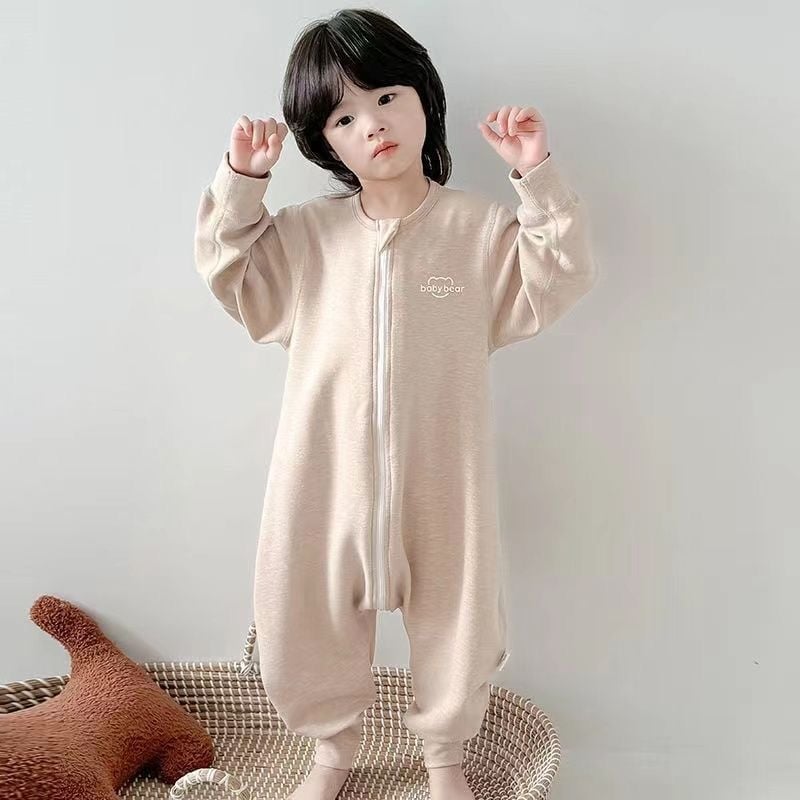Бебешки цял гащеризон с дълги ръкави и стил на спящ чувал, Corduroy плат и зайче козина 71–80%, за момичета, новородени 0–1 година, Пролет 2025