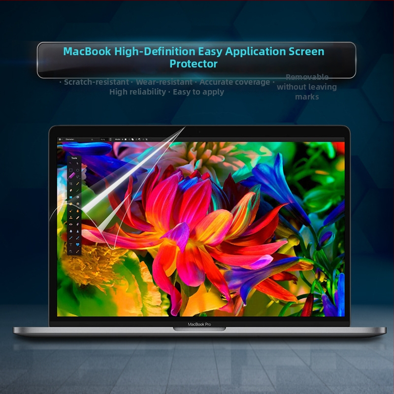 JRC PET képernyővédő fólia MacBook Pro és MacBook Air számára, HD átlátszó