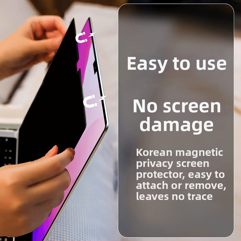 Magnetický anti-peep ochranný film pre MacBook Pro/Air - ultra tenký, filtr modrého svetla, kompatibilný