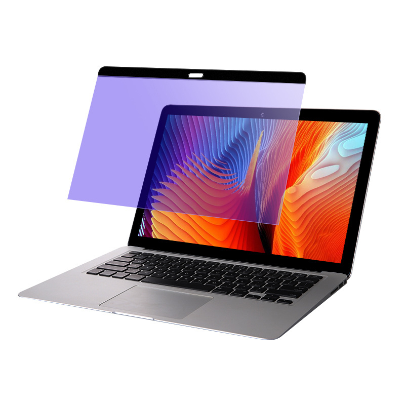 PET kijelzővédő fólia MacBook Pro 13 és MacBook Air számára, anti-kékfény, mágneses rögzítés