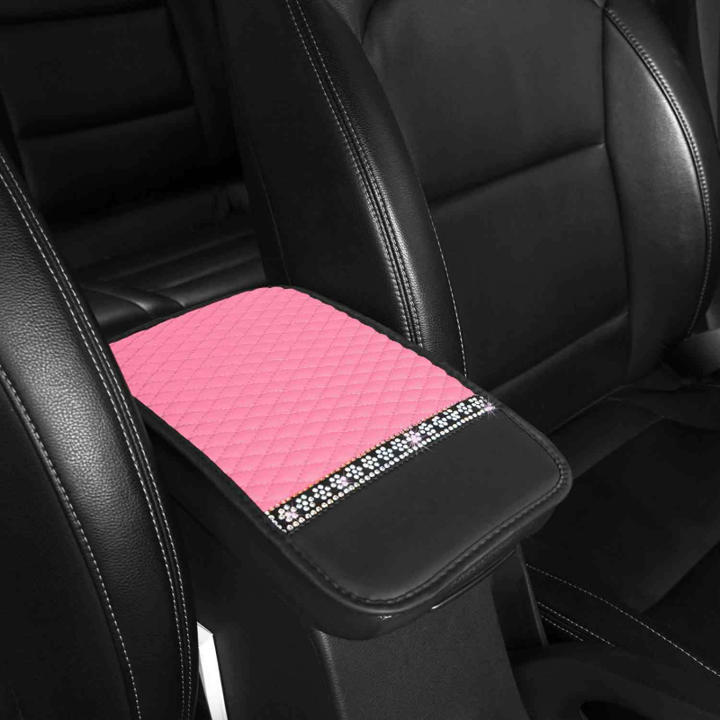 Kožni naslon za ruku automobila s quilted uzorkom i šarenim snježnim dijamantima, univerzalno za sve sezone; Materijal: koža; Podrijetlo: Zhejiang; Marka: Lu Jason; Pogodni modeli: General; Prilagodba: Ne