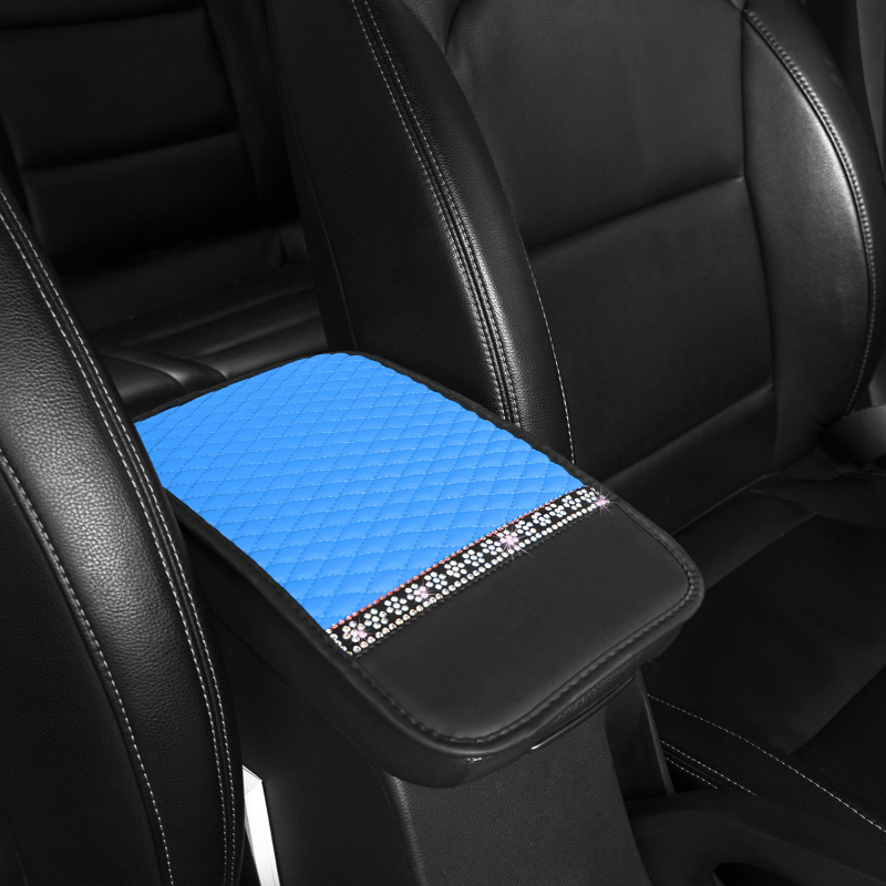 Kožni naslon za ruku automobila s quilted uzorkom i šarenim snježnim dijamantima, univerzalno za sve sezone; Materijal: koža; Podrijetlo: Zhejiang; Marka: Lu Jason; Pogodni modeli: General; Prilagodba: Ne