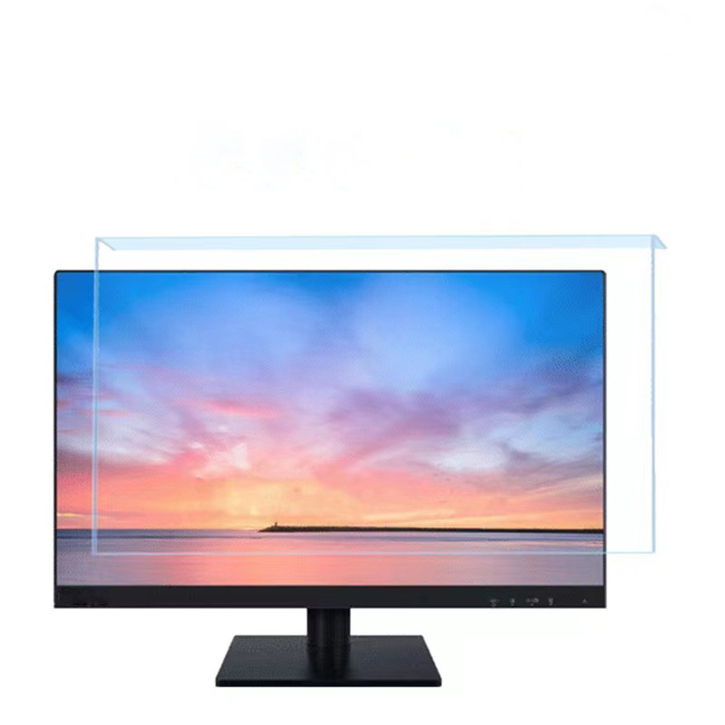 Monitor kijelzővédő fólia és izolációs panel – kékfény elleni, UV-elleni védelem, HD szemvédelme; akril lemez; kompatibilis laptopokkal és asztali számítógépekkel