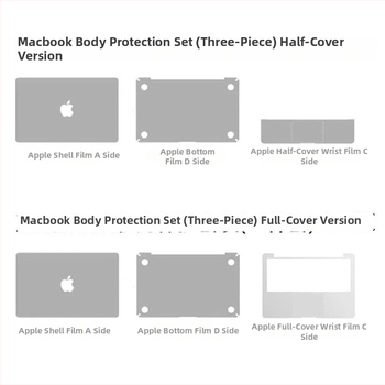 Kakute PVC héjmembrán védőfólia MacBook Pro és MacBook Air számára