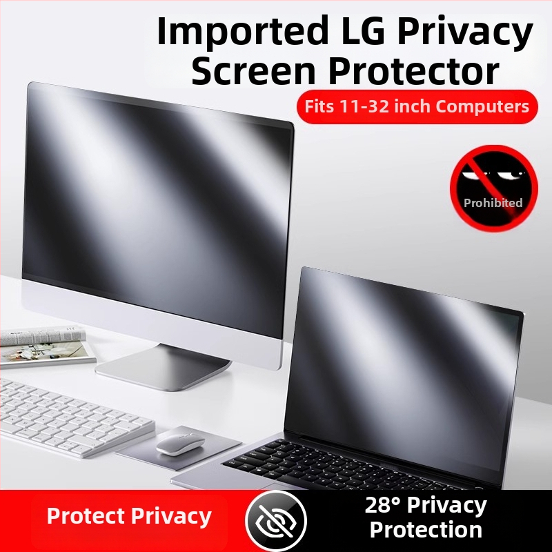 11-19 hüvelykes eszközökhöz készült adatvédelmi kijelzőfólia - 3 rétegű PET anti-peep film laptophoz/asztali számítógéphez/tabletához/telefonhoz (OEM)