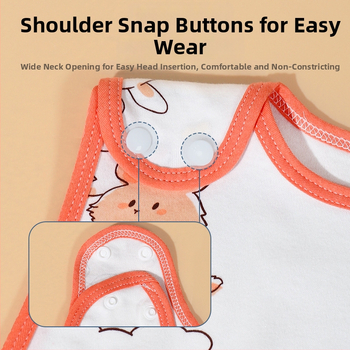 Βρέφος χωρίς μανίκια υπνόσακος από 100% βαμβάκι, άνοιξη-καλοκαίρι, anti-kick