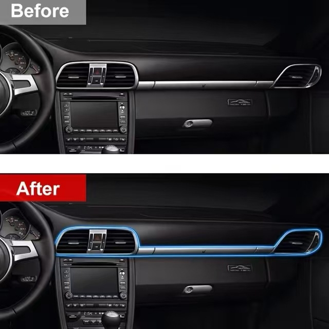 USB unutrašnja svjetiljka za automobil – više boja, glasovno upravljanje, bežično, PMMA, 5V