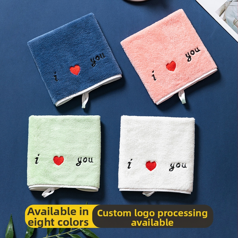 Παιδική πετσέτα από coral fleece, τετράγωνο σχήμα, γρήγορη απορρόφηση 0-5 δευτερόλεπτα, βάρος 50 g, με εκτύπωση λογότυπου