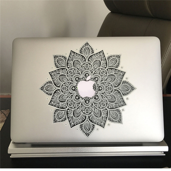 MacBook Pro és MacBook Air matricák – 3D domborított körvirág dizájn, PVC shell film, MB-color