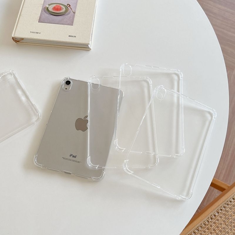 Прозрачен силиконов защитен калъф за таблети — минималистичен, ръчно изработен корпус; съвместим със Samsung, Apple, OPPO, Huawei и Xiaomi