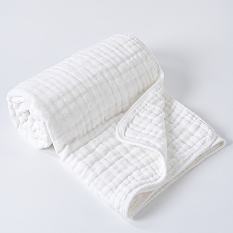 Dječji ručnik za kupanje od šest slojeva gaze, 100% pamuk, 300–400 g, šavovi uz rub, Cotton xiaobao