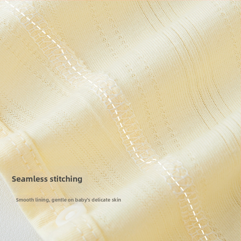 Детски памучен гащеризон за сън с животински карикатурен принт, дълъг ръкав, унисекс, за деца 1–3 години