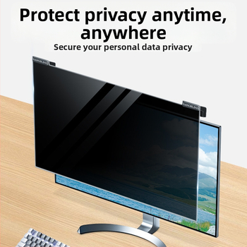 Számítógéphez tartó magánéletvédelmi képernyő függő rögzítéssel — Anti-Peep, kékfény-szűrő, asztali számítógép és laptop számára