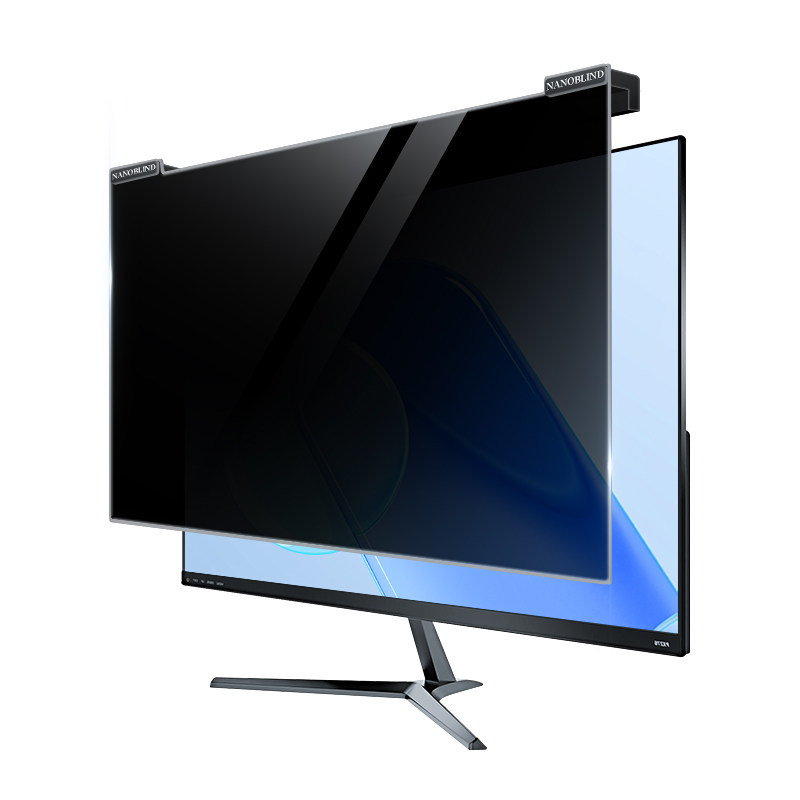 Számítógéphez tartó magánéletvédelmi képernyő függő rögzítéssel — Anti-Peep, kékfény-szűrő, asztali számítógép és laptop számára